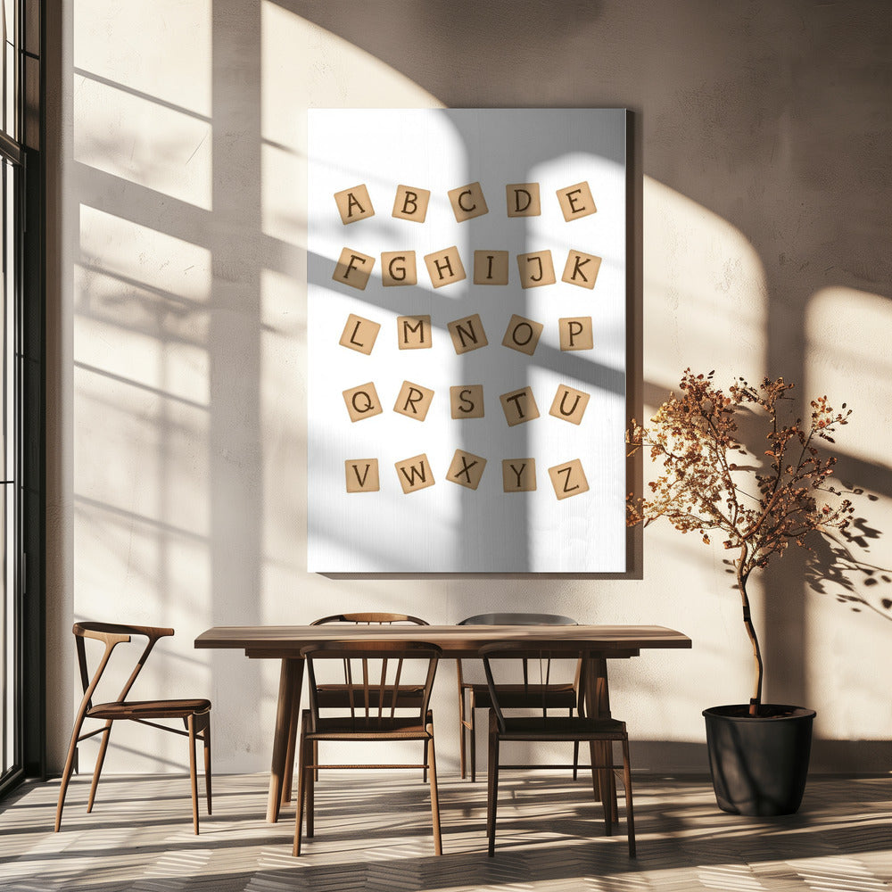Träklossar ABC | Canvas