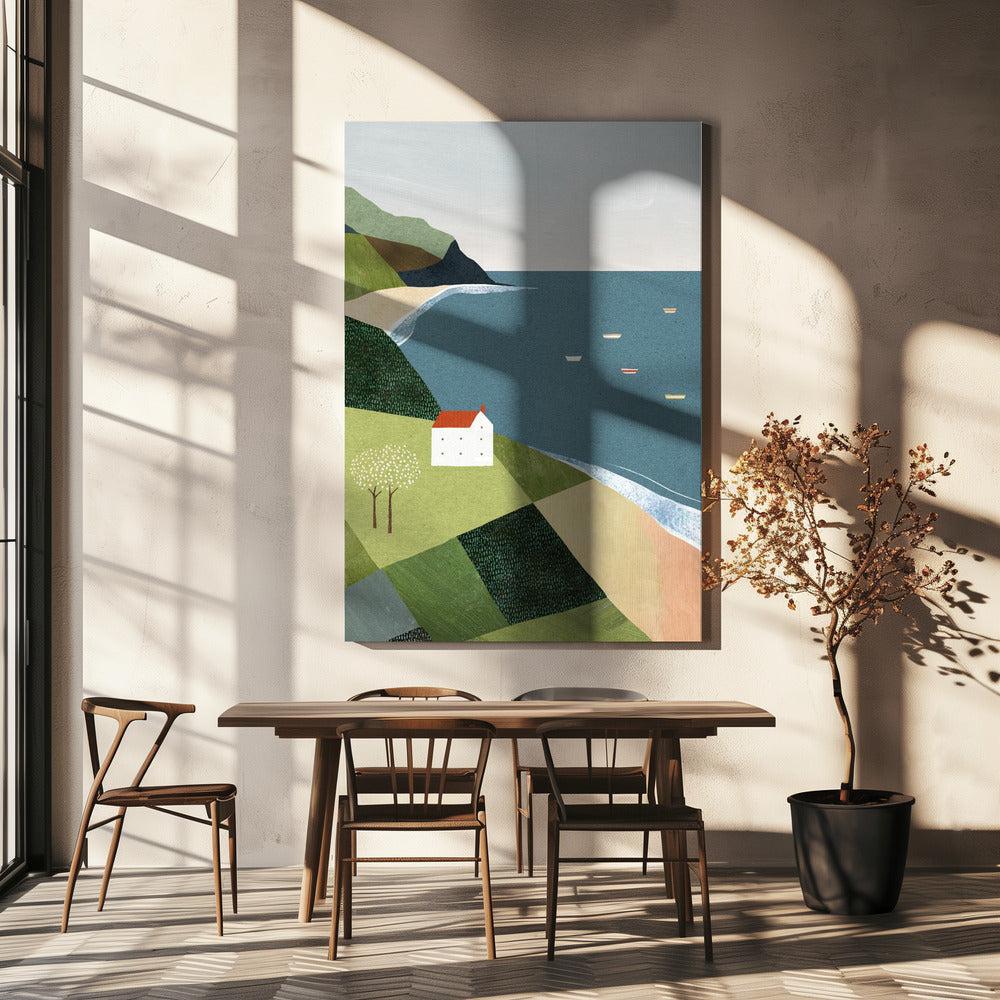 House on the Cliff | Canvas
