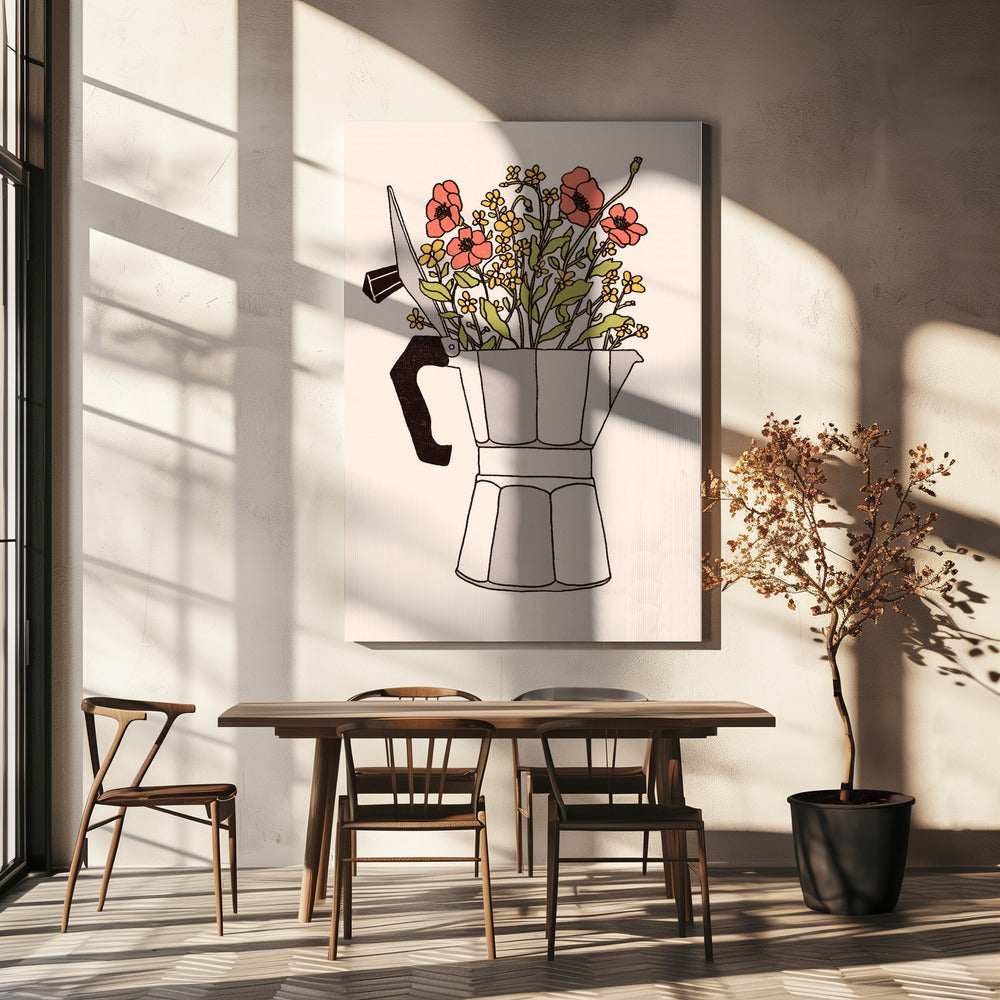 Moka Blomster | Lærredsbilleder