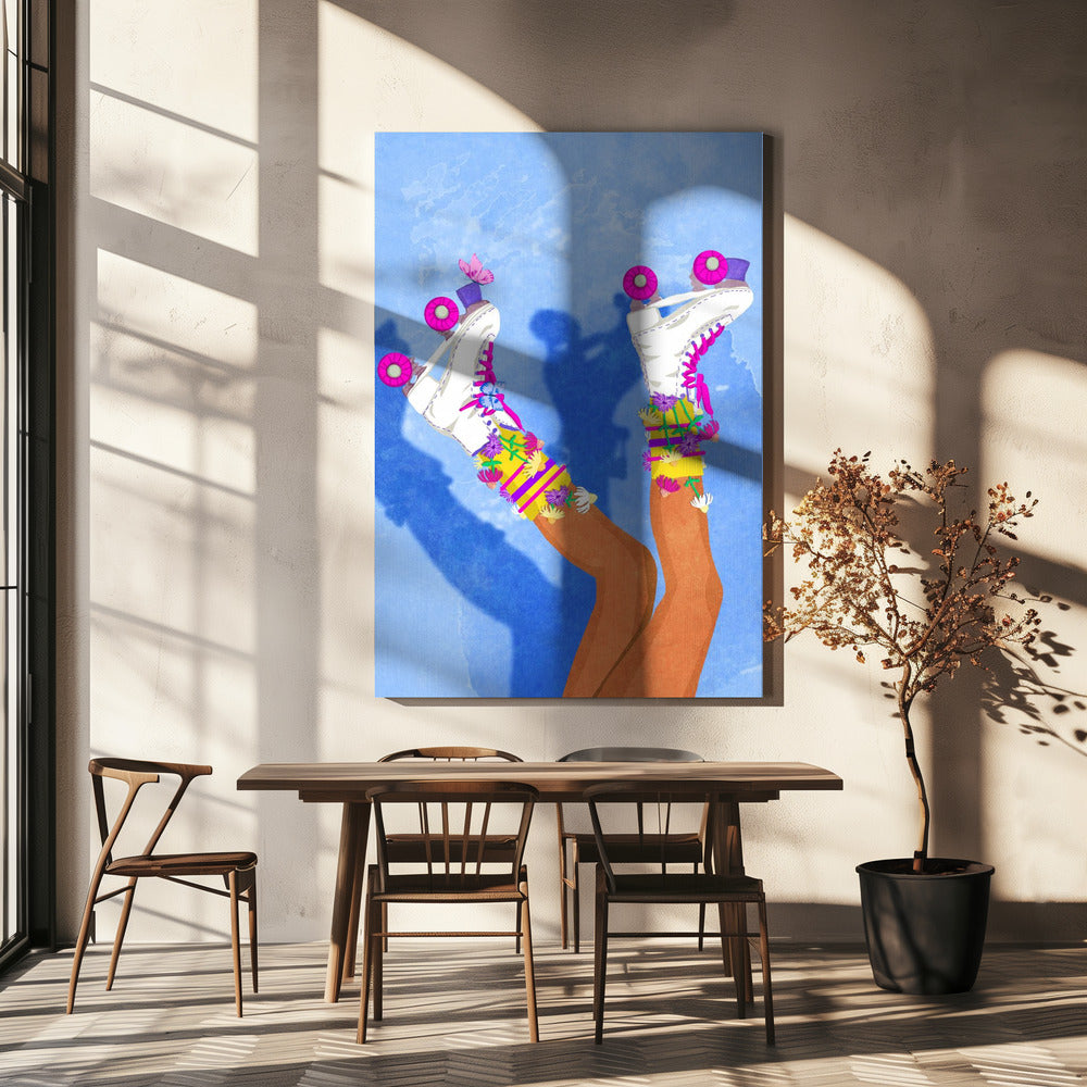 Skate wie ein Mädchen | Leinwand-Bilder