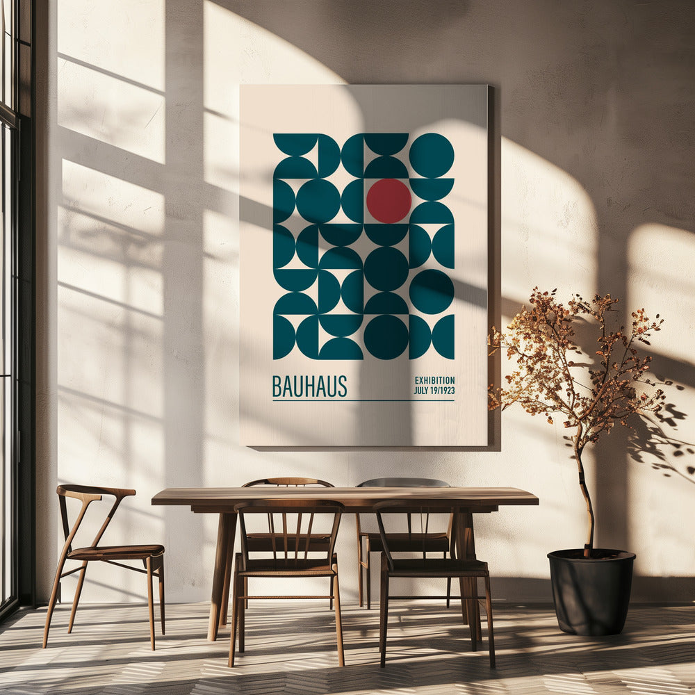 Bauhaus Blauwe Bollen | Canvasprints