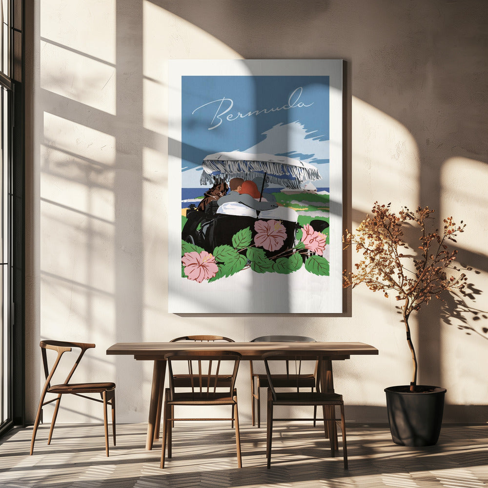 Bermudes (1940 1950) Par Adolph Treidler | Tableaux sur Toile
