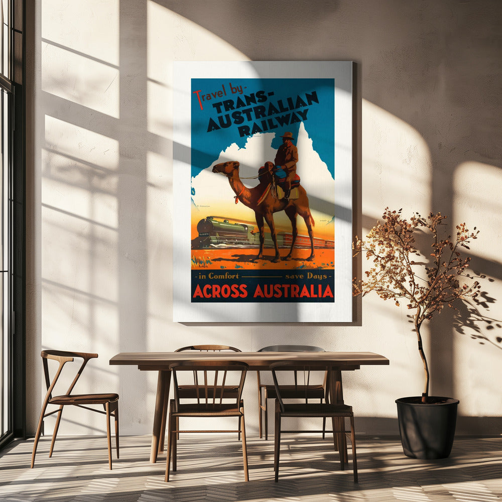 Trans Australian Railway Poster | Canvas