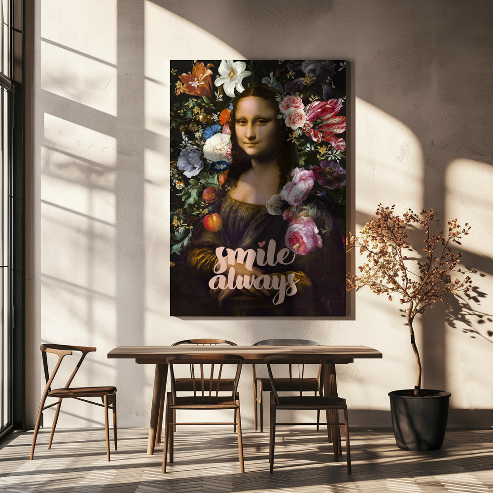 Sonríe siempre, Mona Lisa | Impresiones en Lienzo
