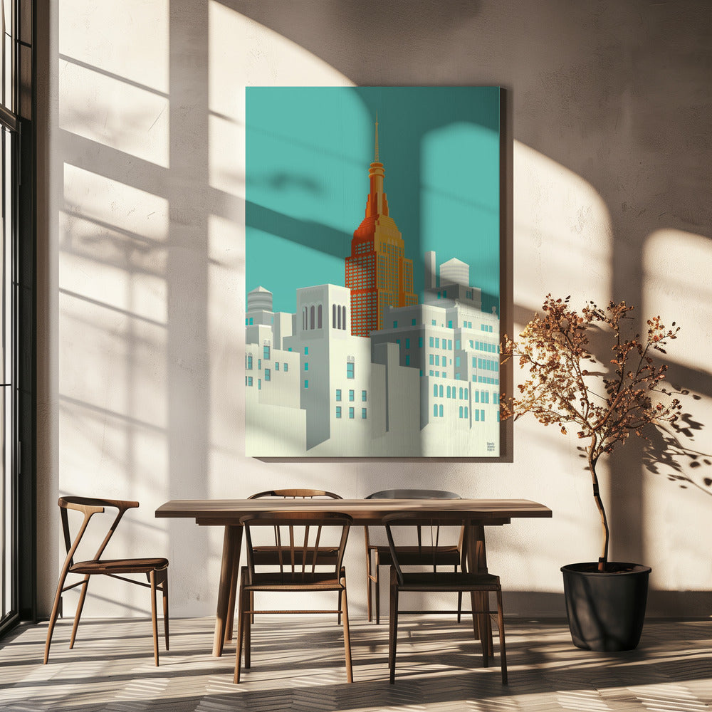 Uitzicht op New York vanaf de highline | Canvasprints