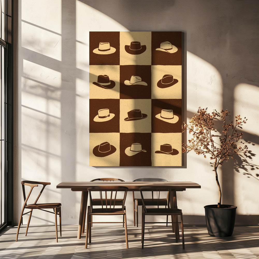 Cowboy Schackbräde | Canvas