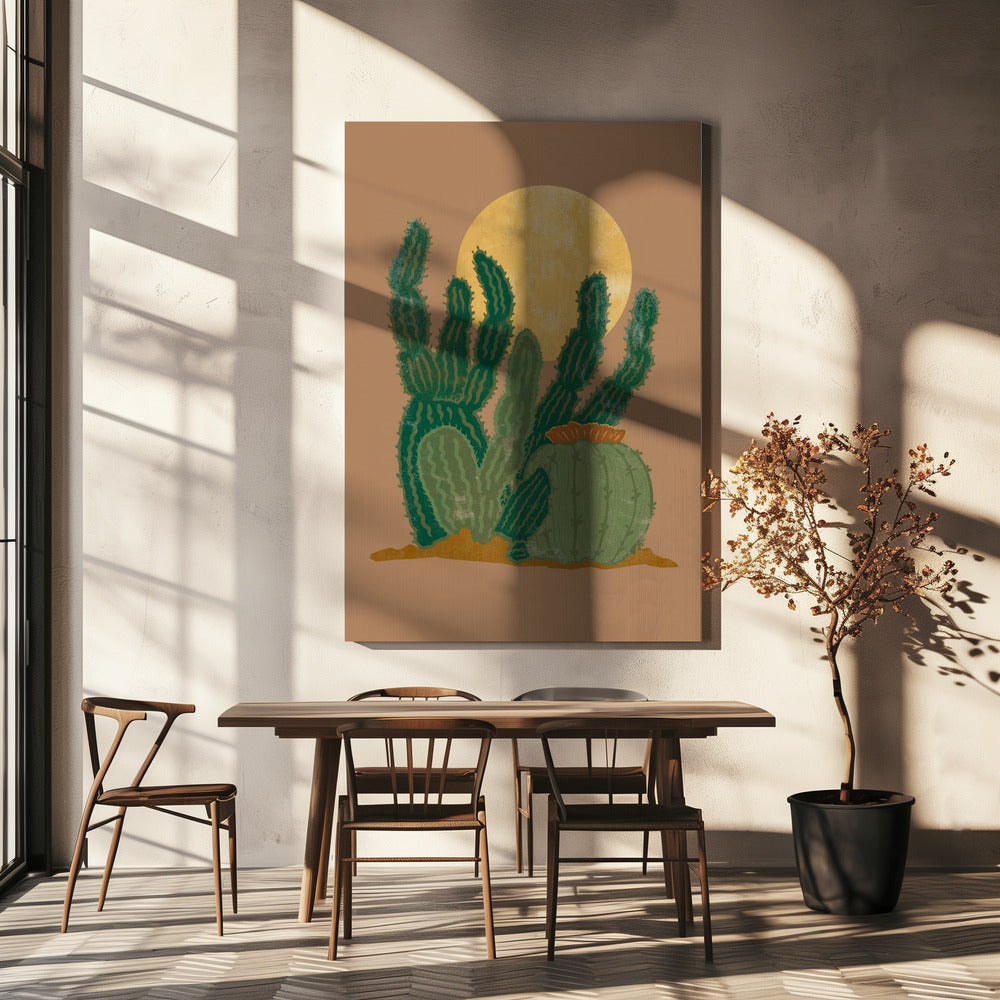 Moderner Americana-Kaktus | Leinwand-Bilder