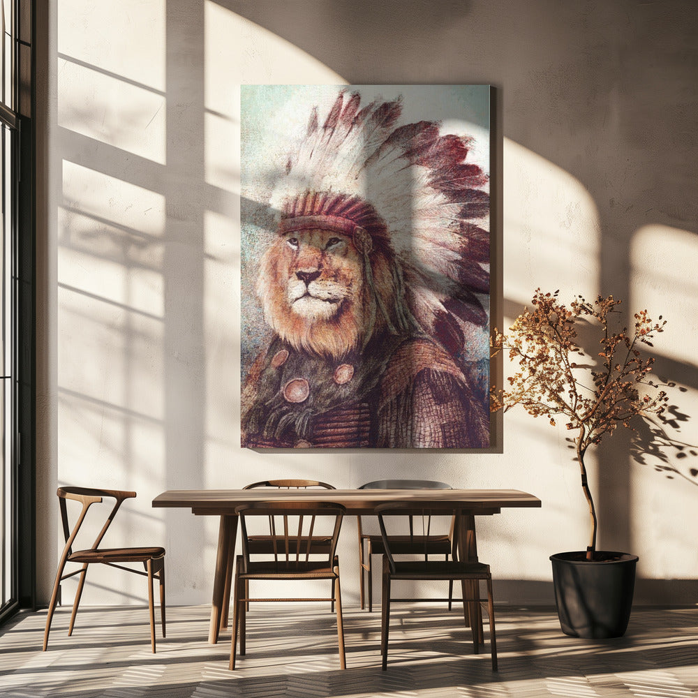 Majestätiskt lejon | Canvas