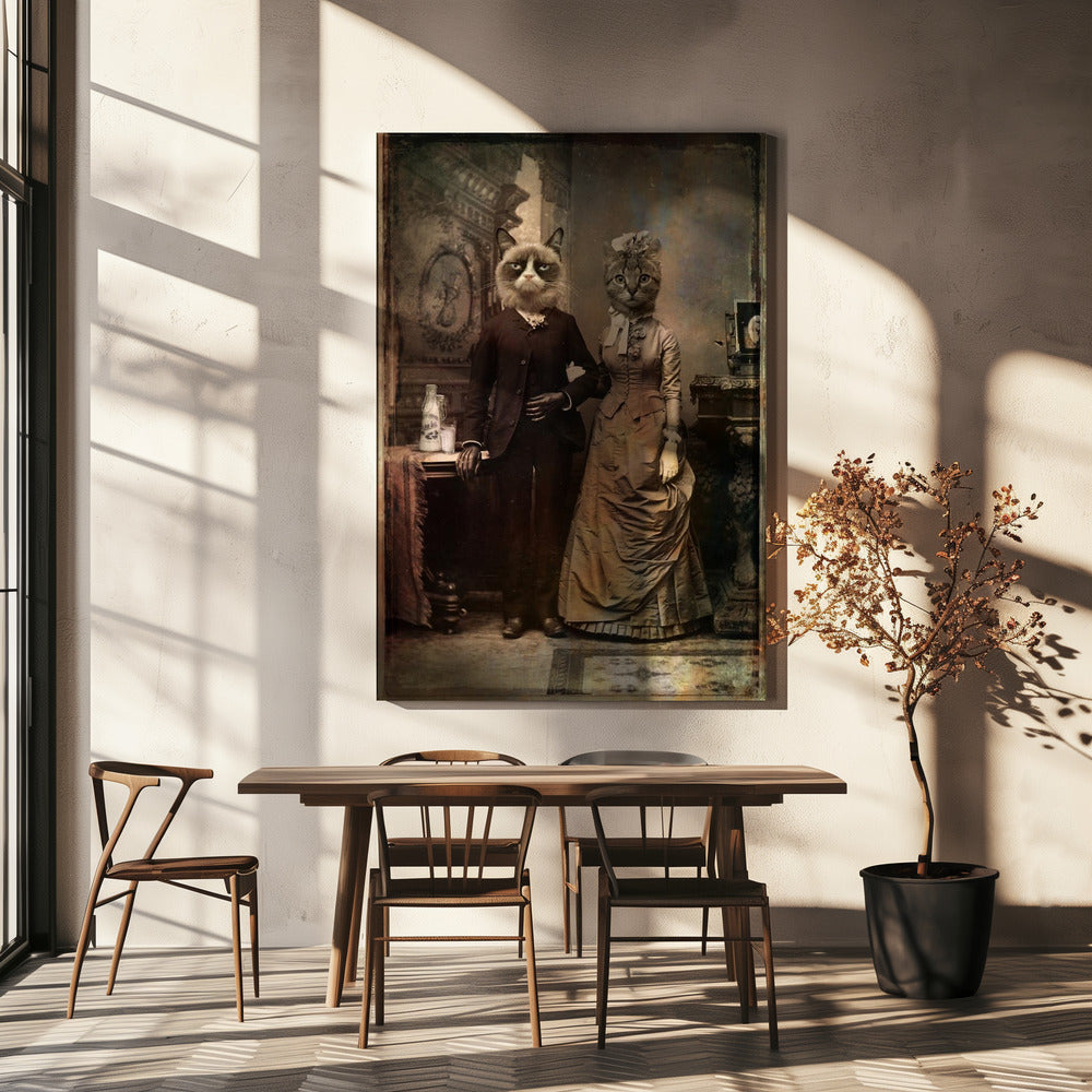 Cat Couple | Canvas