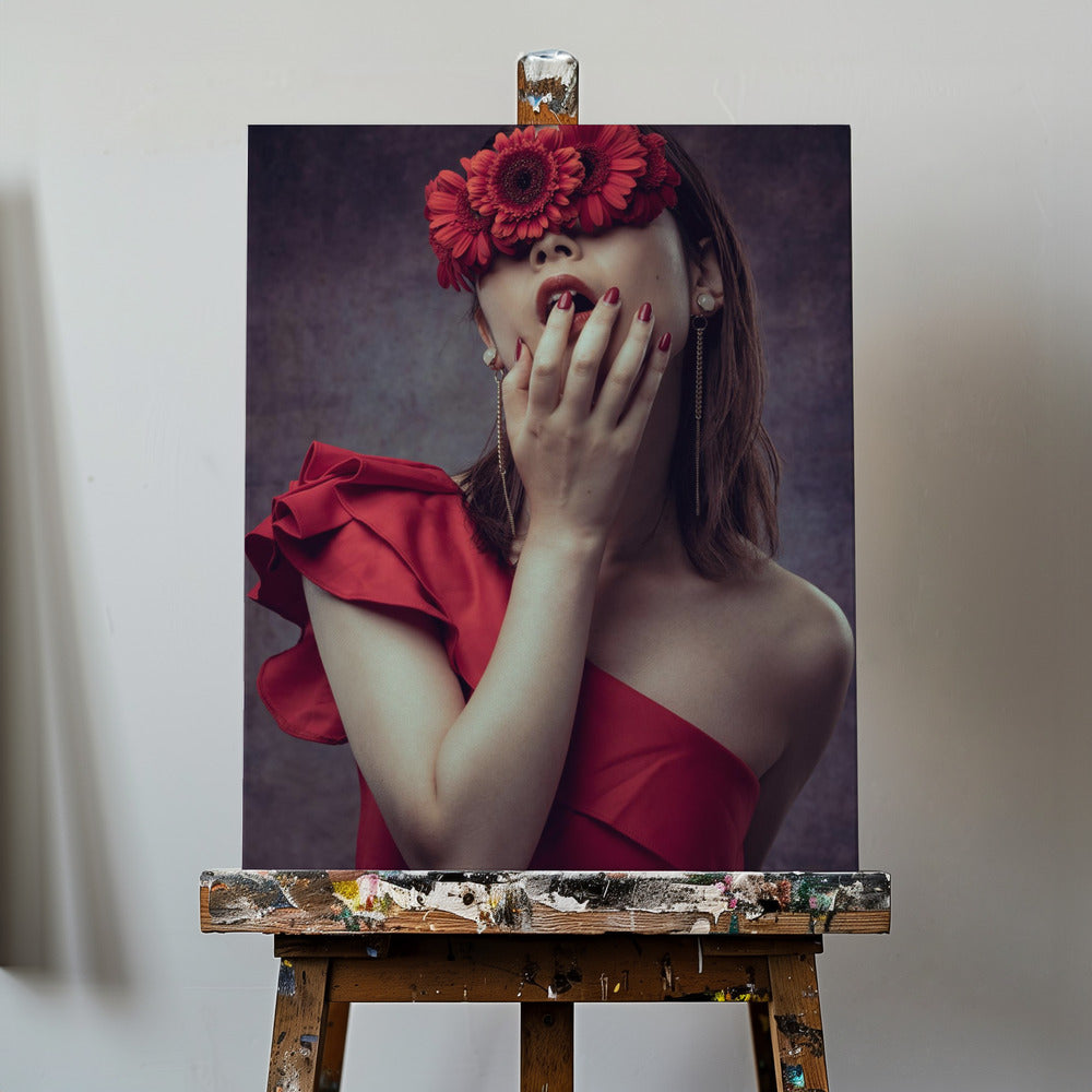 Gerbera meisje | Canvasprints
