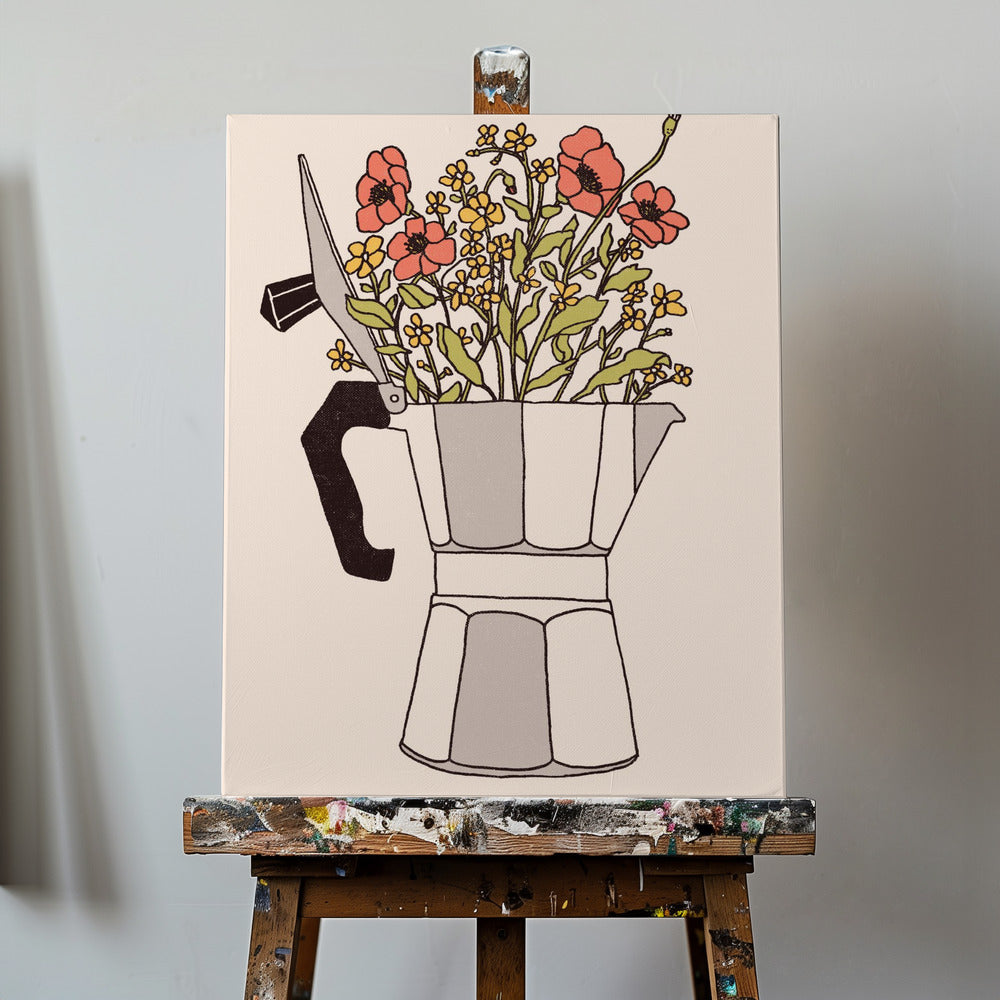 Moka Blomster | Lærredsbilleder