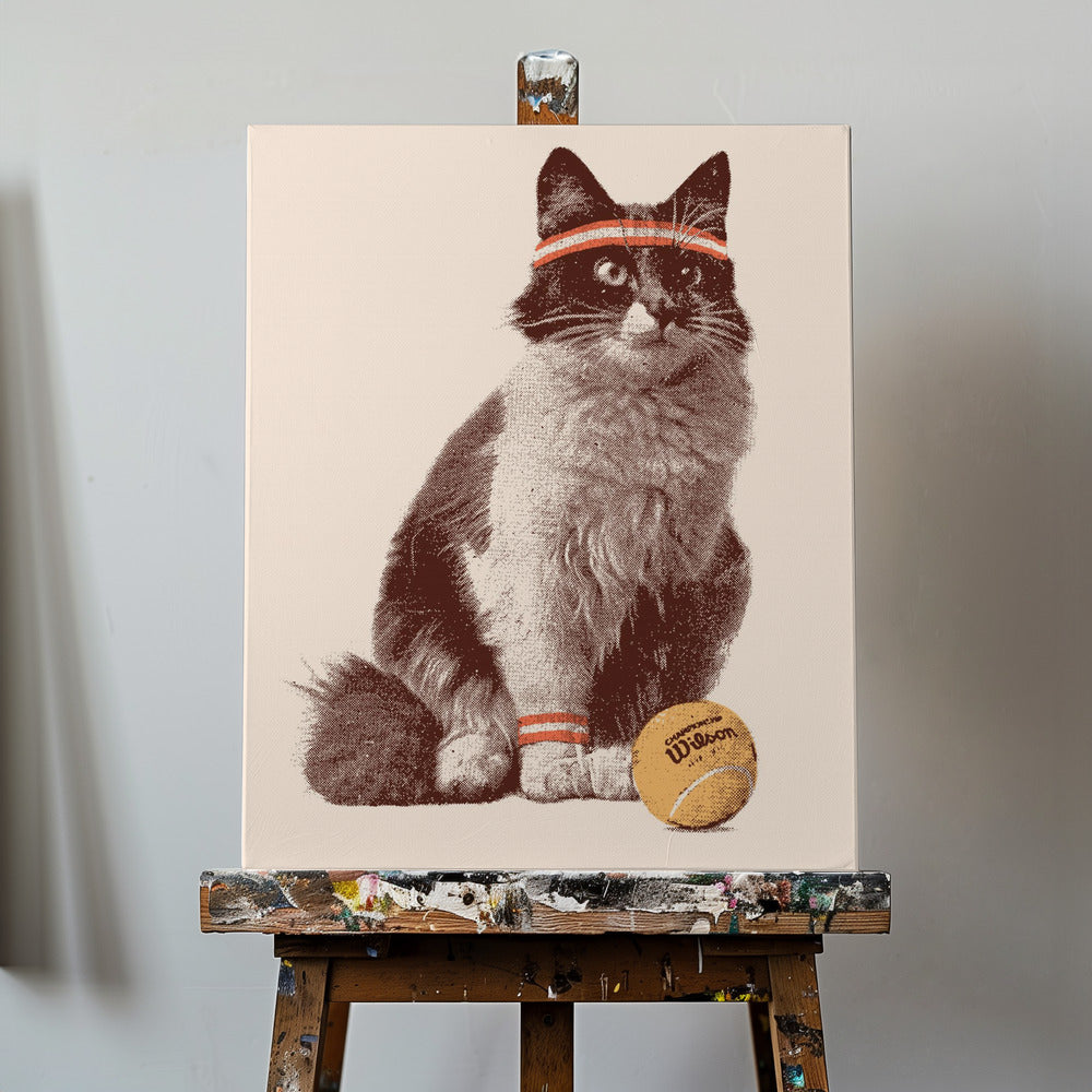 Tenniskatze | Leinwand-Bilder