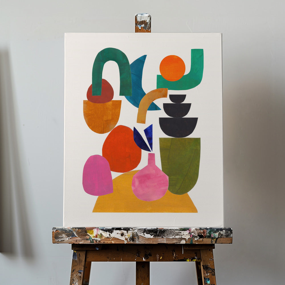Lyckligt staplade | Canvas