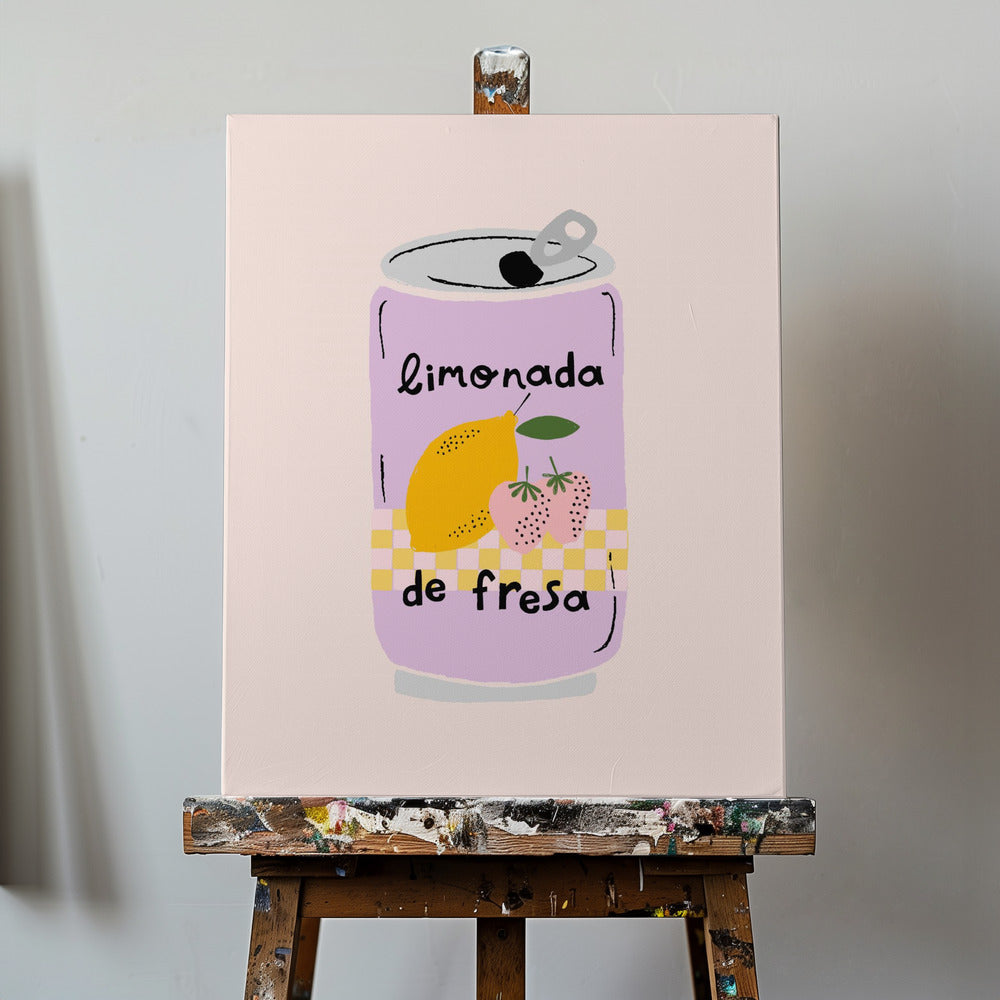 Jordbærlimonade | Lærredsbilleder