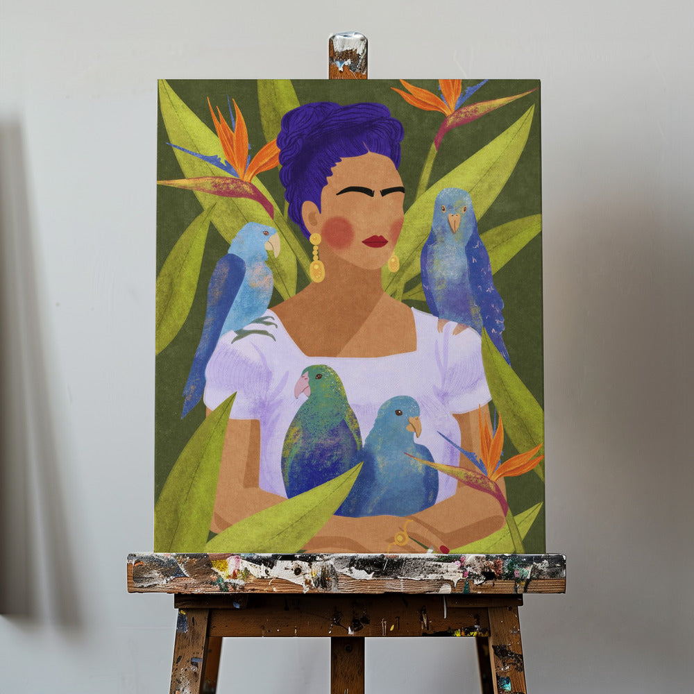 Frida och fåglar | Canvas