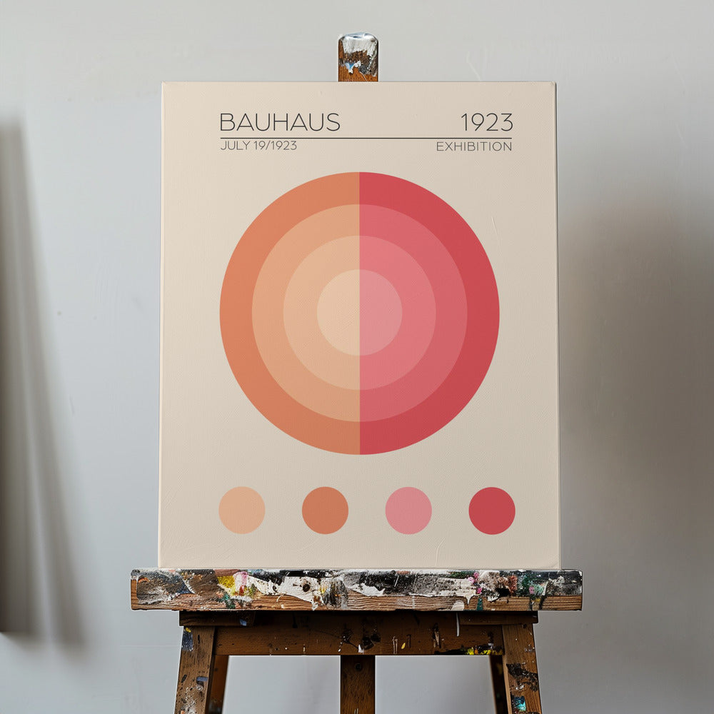 Bauhaus Pembe Daire | Canvas