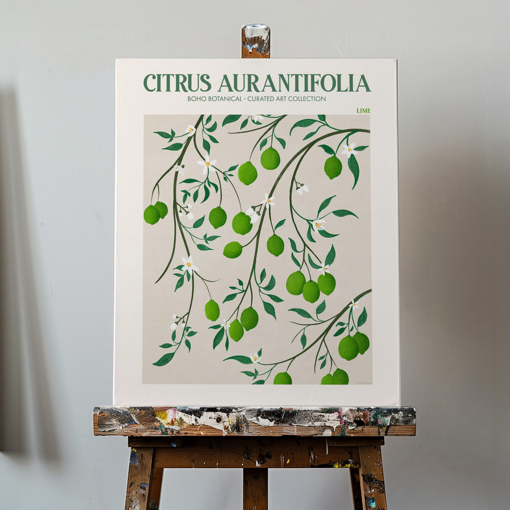 Citrus Aurantifolia - Lime | Lærredsbilleder