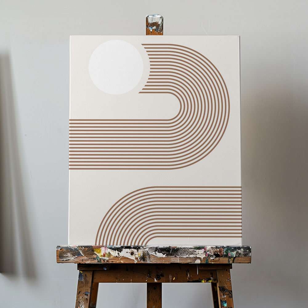 Beige Arc Poster - Kunstdruck | Leinwand-Bilder