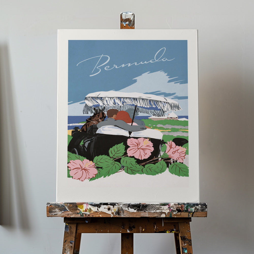 Bermudes (1940 1950) Par Adolph Treidler | Tableaux sur Toile