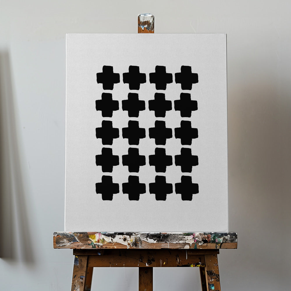 Abstracto en blanco y negro III | Impresiones en Lienzo