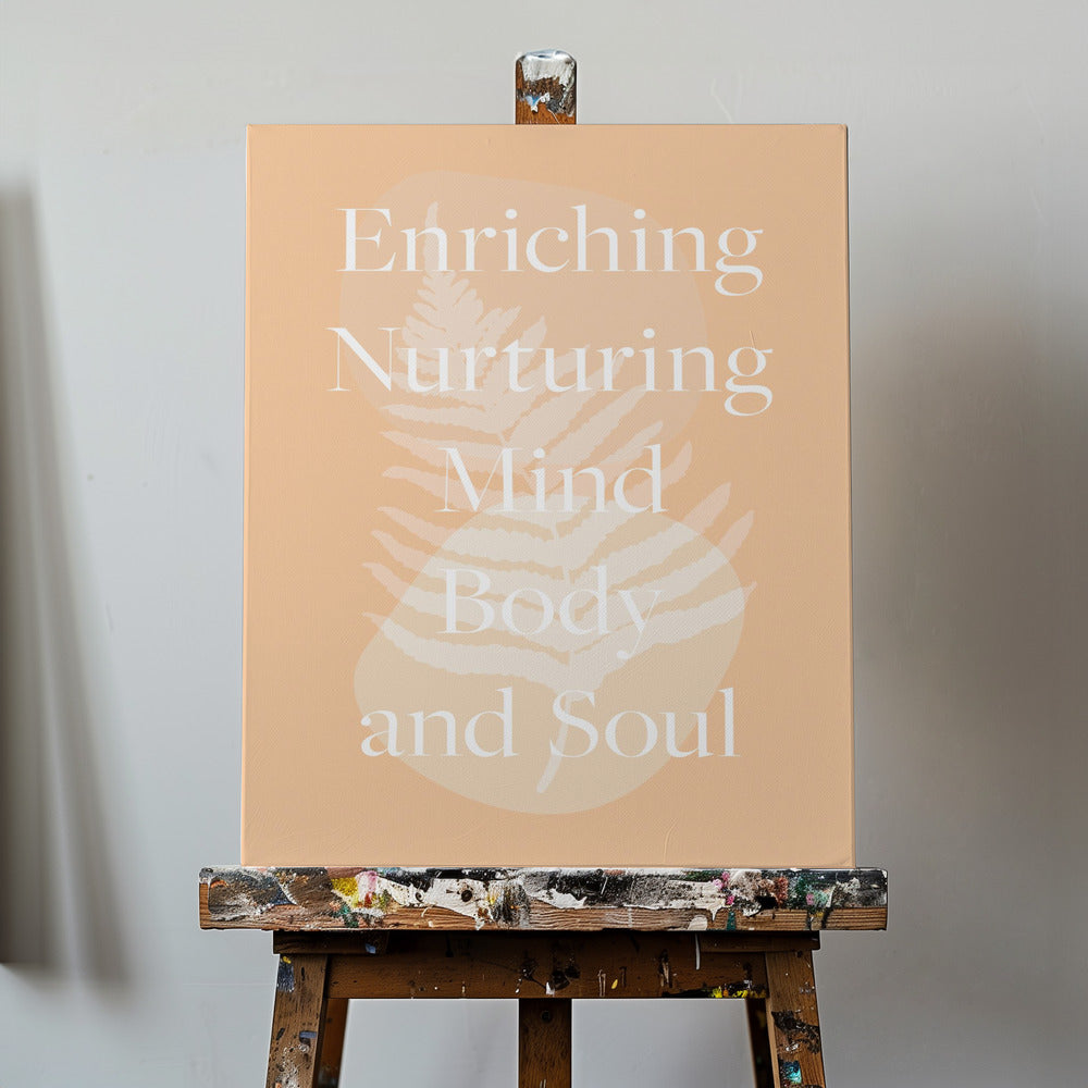 Peach Text Poster | Canvas