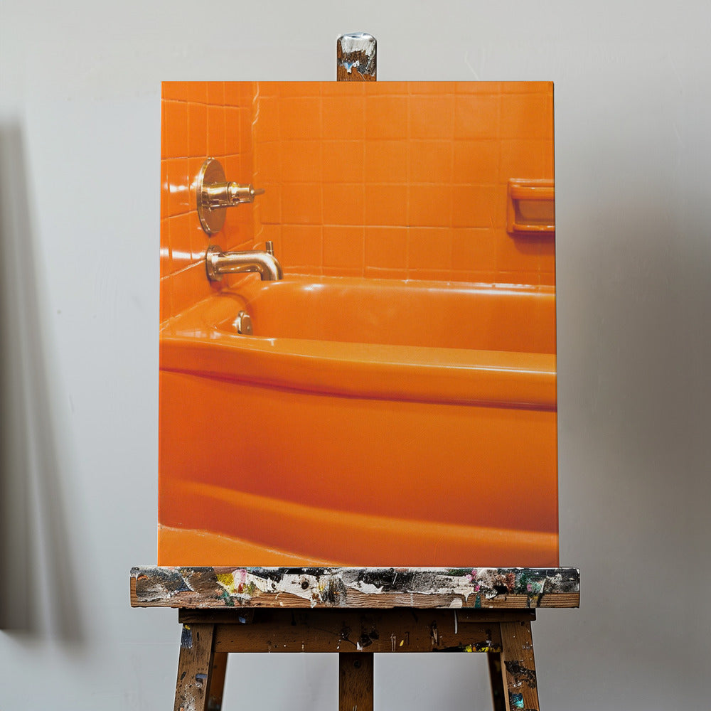 Orange badkar | Canvas