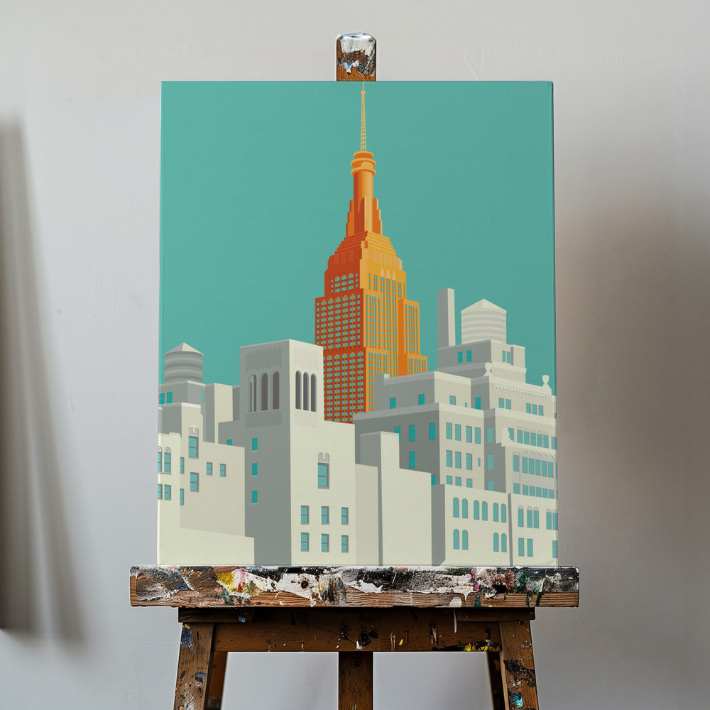 Uitzicht op New York vanaf de highline | Canvasprints