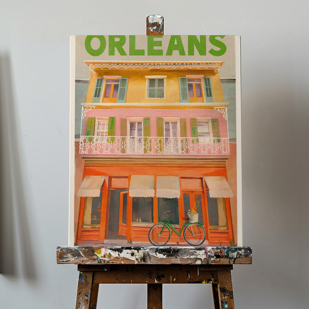 Voyages vintage à la Nouvelle-Orléans, en Louisiane Posters - Affiche Artistique | Tableaux sur Toile