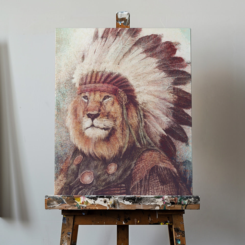 Majestätiskt lejon | Canvas