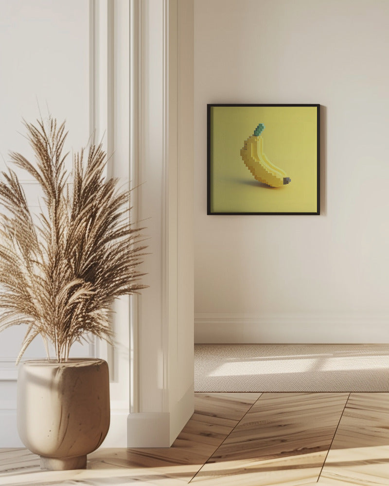 Pixel Fruit Stylized Banana | Poster