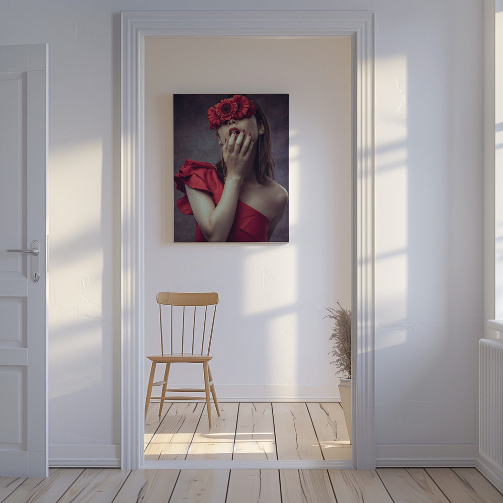 Gerbera meisje | Canvasprints