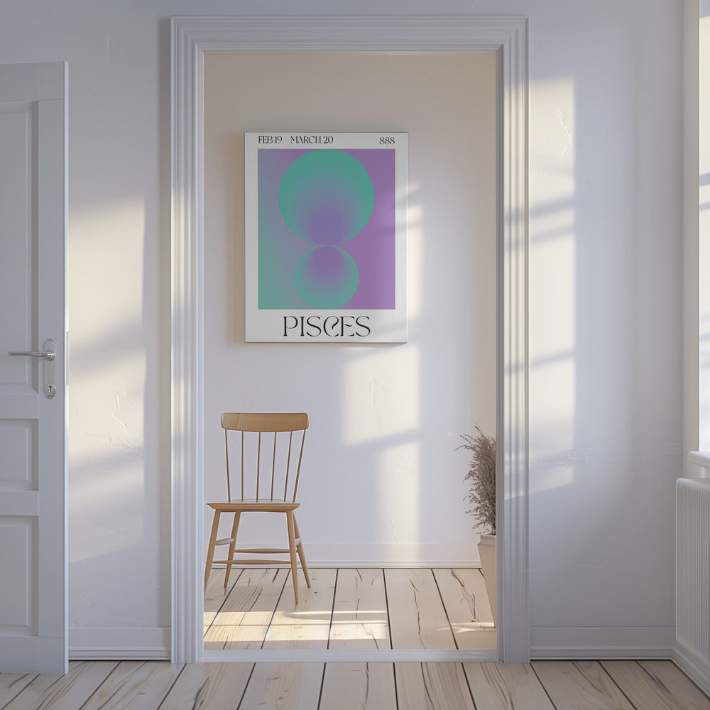 Fiskenes Aura Englenummer 888 | Lærredsbilleder