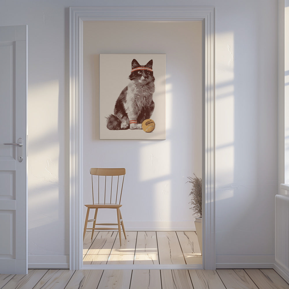 Tenniskatze | Leinwand-Bilder