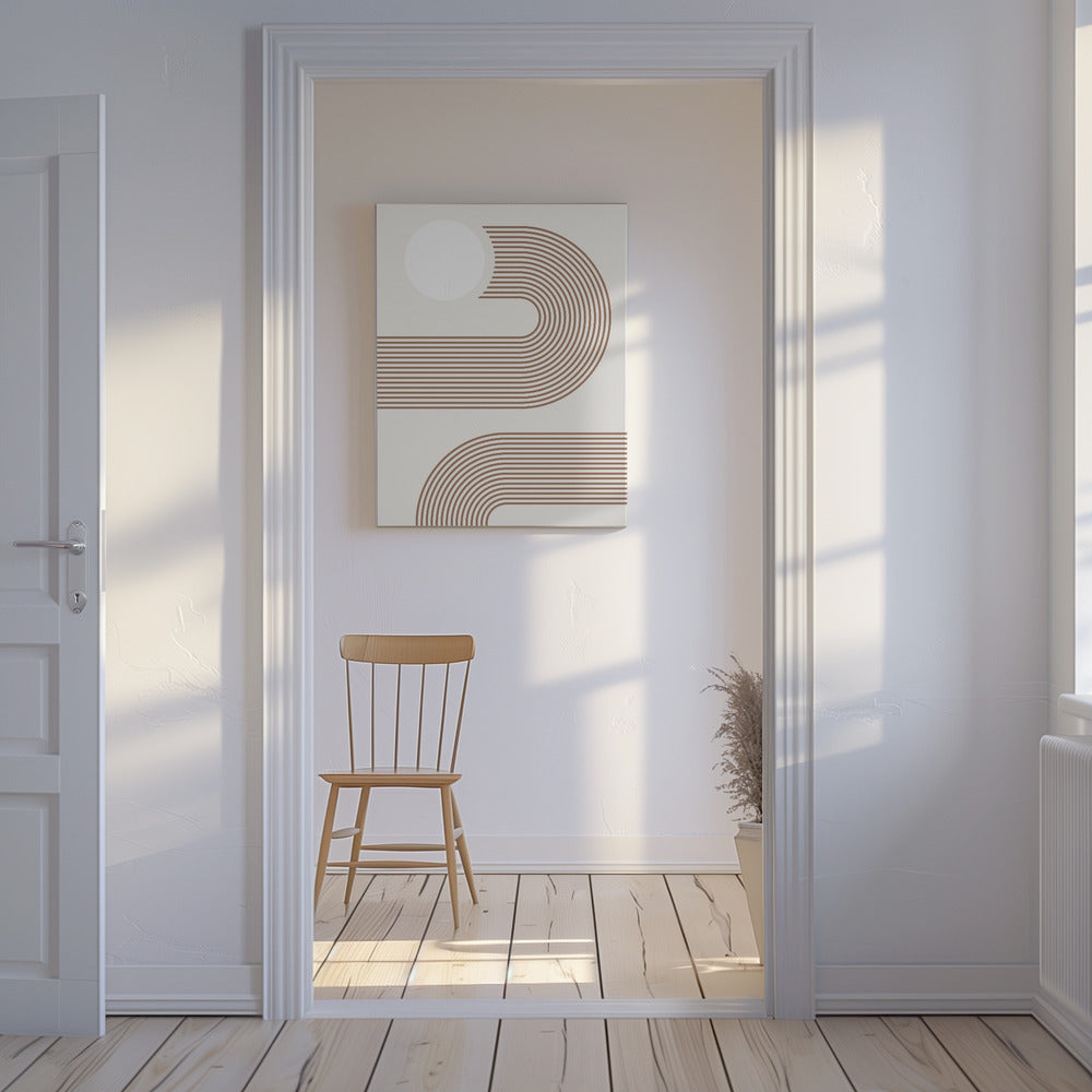 Beige Arc Poster - Kunstdruck | Leinwand-Bilder