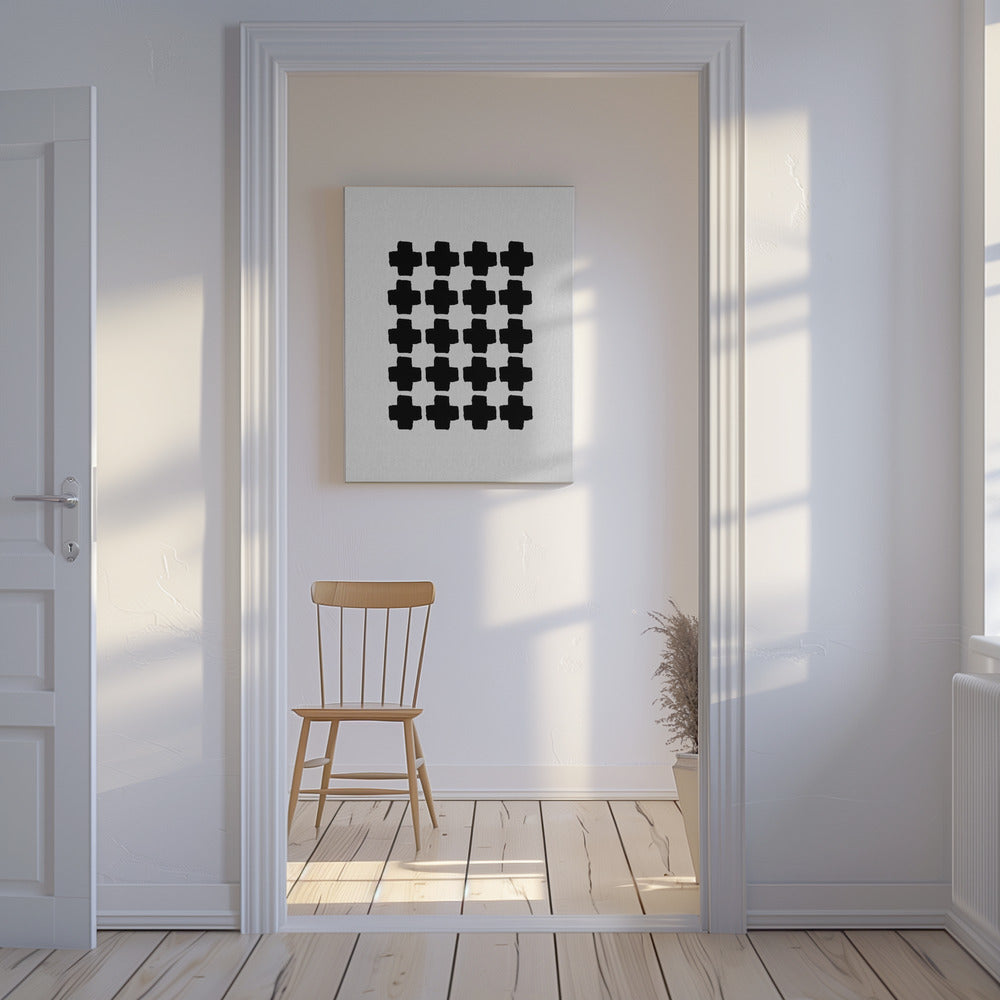 Abstracto en blanco y negro III | Impresiones en Lienzo