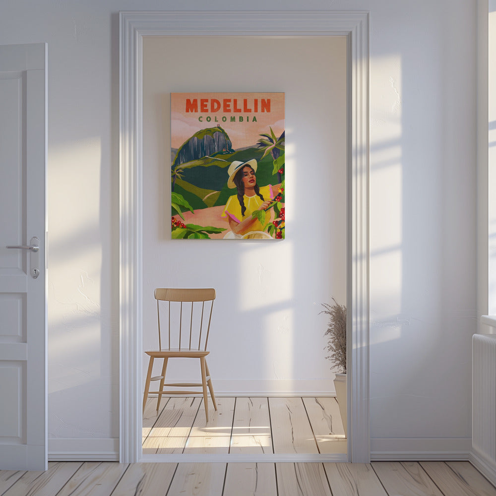 Medellin Kolumbia Podróż Plakaty - Wydruki Artystyczne | Wydruki na łótnie