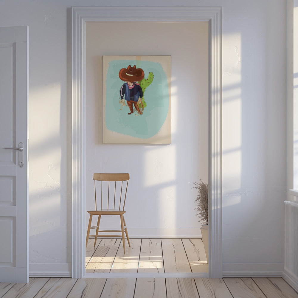Texaanse cowboy | Canvasprints