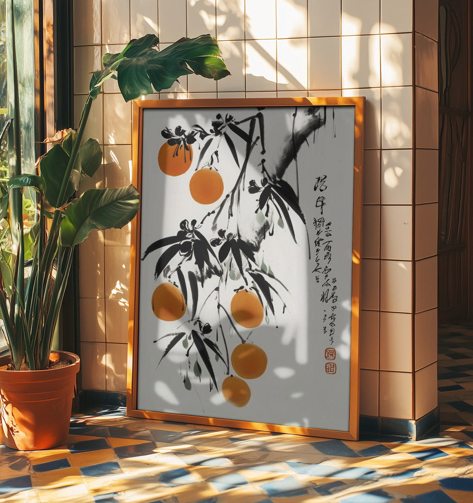Japanske appelsiner | Plakater - Kunsttrykk