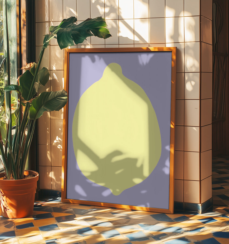 Citron sur lavande | Posters - Affiche Artistique