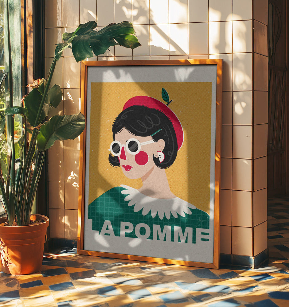 Het Franse modeportret van Apple | Posters - Kunstdrukken