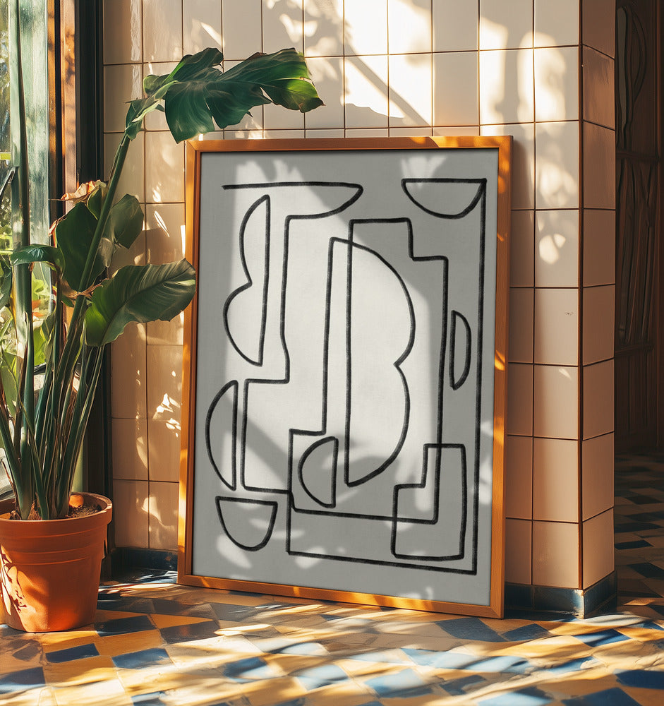 Abstract Line Art Sketch | Poster