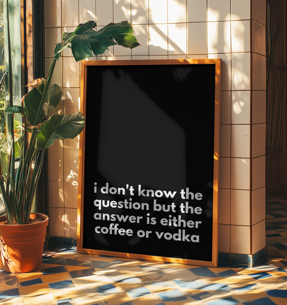 Kaffe- eller vodka-dilemma | Poster