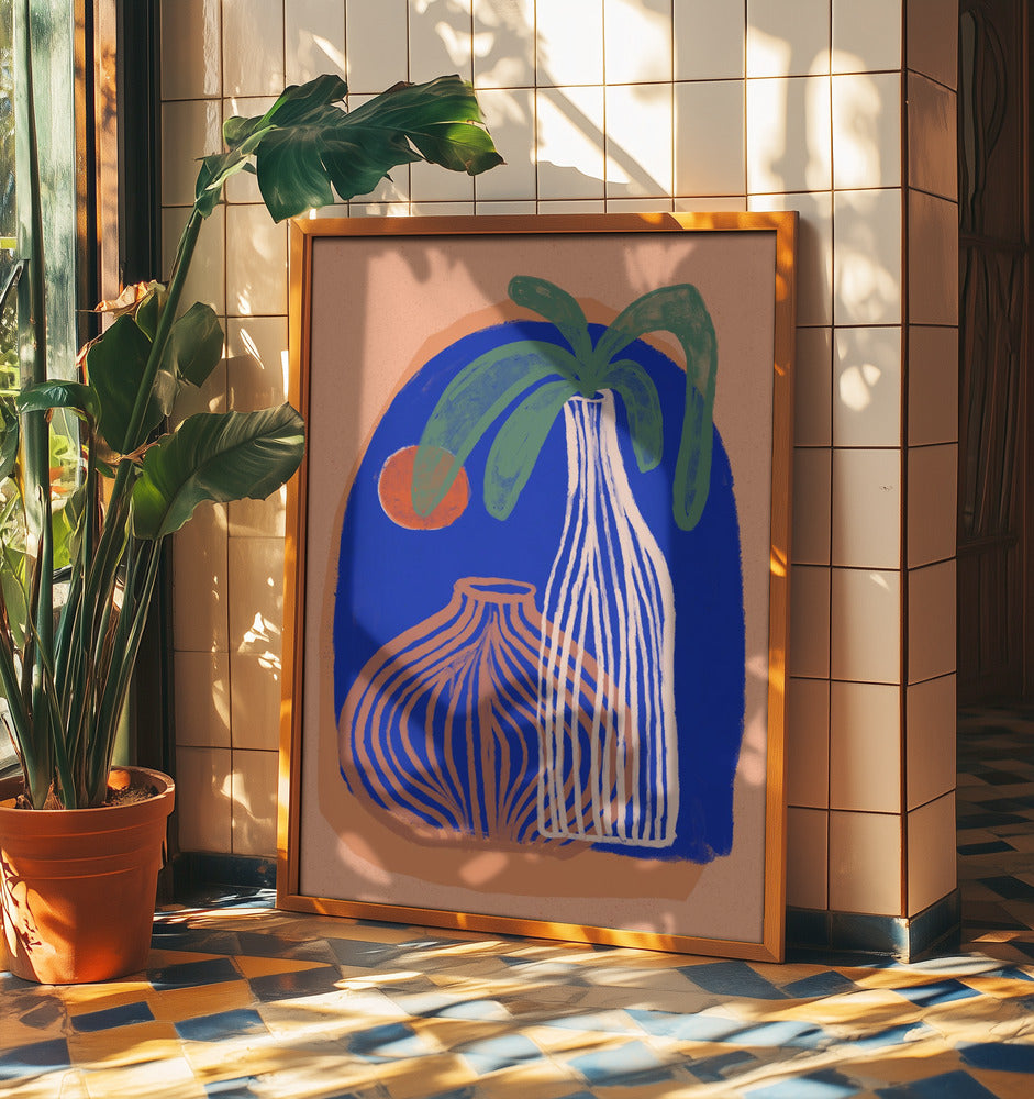 Blaue Oasenvasen | Poster