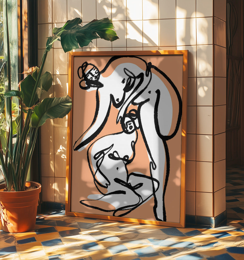Die Tänzerinnen (Peach) | Poster