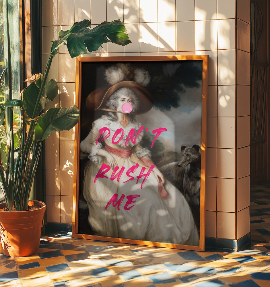 Don&#039;t Ruch Me / Altered Bubble Gum Collage | Poster