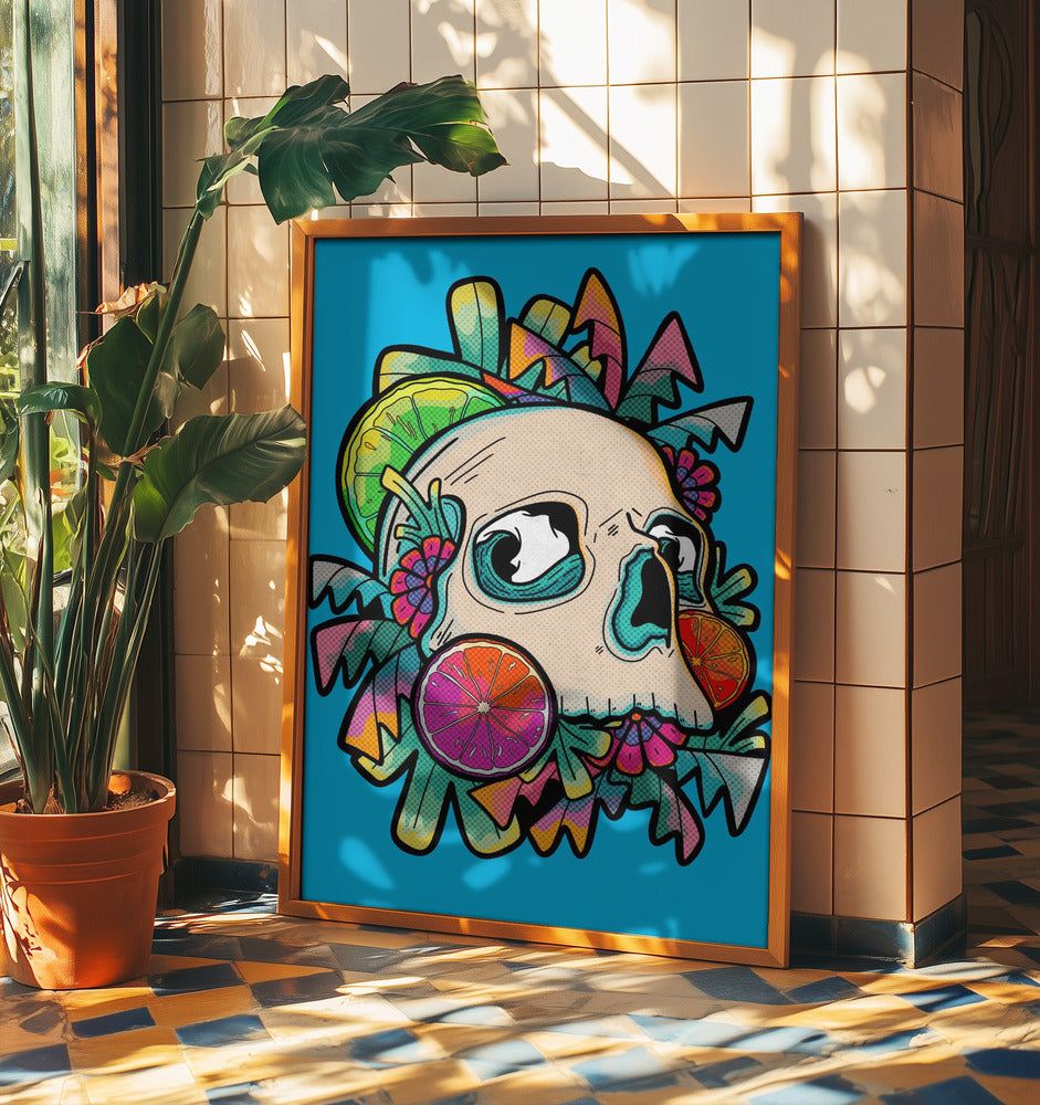 Summer Fruit Skull | Poster