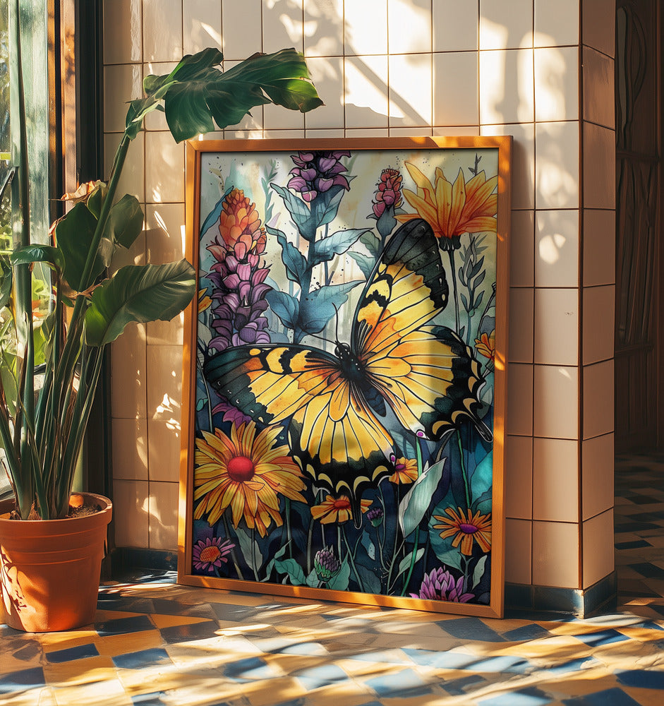 Butterfly watercolor animal art 3 | Poster