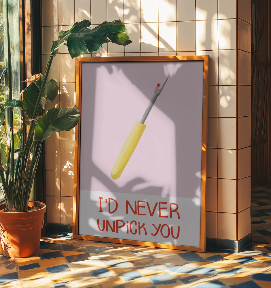 Ich würde dich nie auftrennen | Poster - Kunstdruck