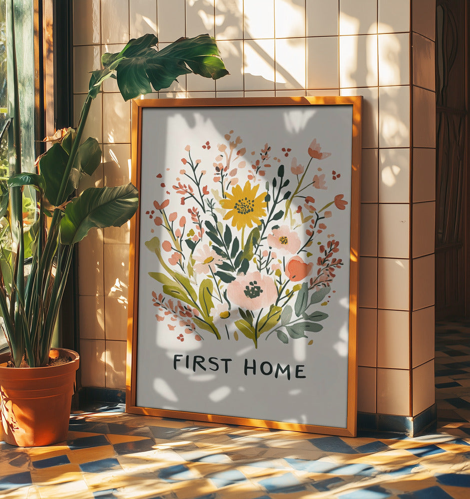 Første hjem (version1) | Plakater - Kunsttryk