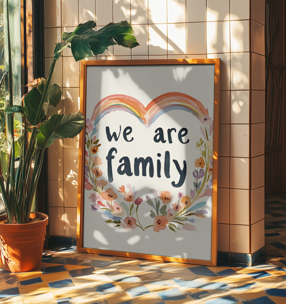 We are family (floral no 02) | Poster
